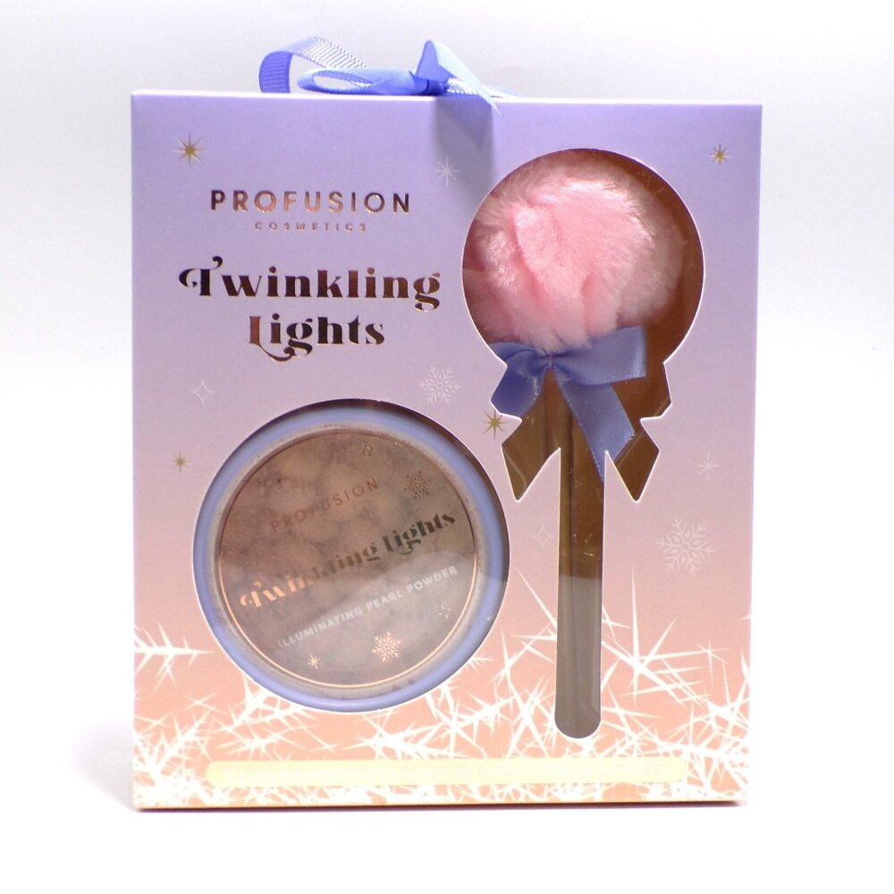 CLEARANCE Face Powder Holiday Gift Set Twinkling Lights